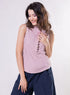 Scallop Detailed Sleeveless Cotton Top